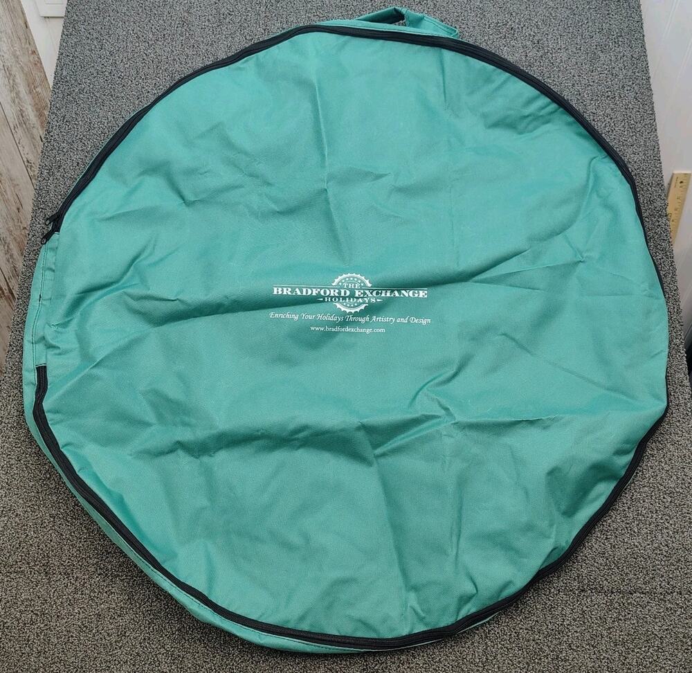 New Heavy Duty Wreath Storage Bag 35” Bradford Exchange Holiday Christmas Season